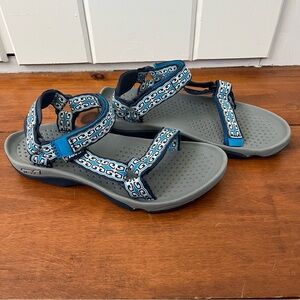 Teva - women’s Hurricane 3 sandal - blue and gray - 8